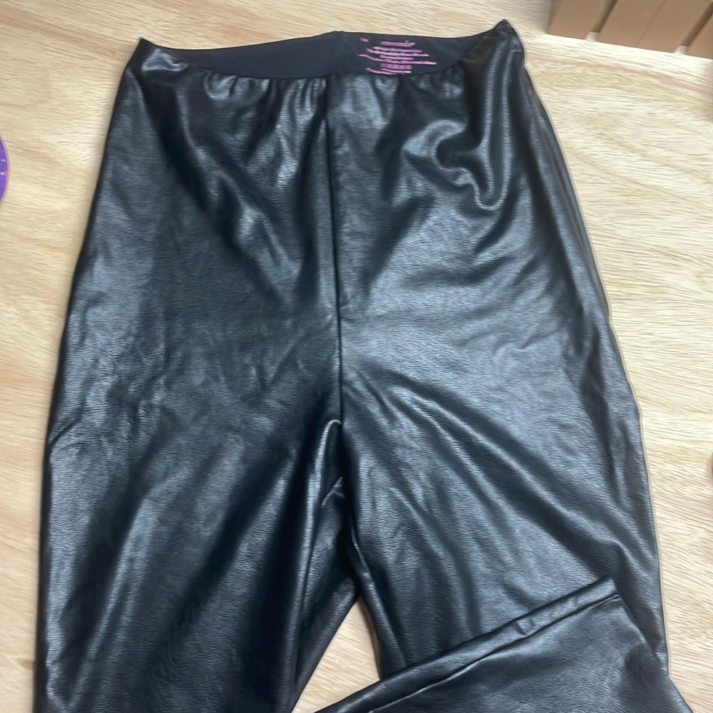 Commando 1X Black Faux Leather Leggings